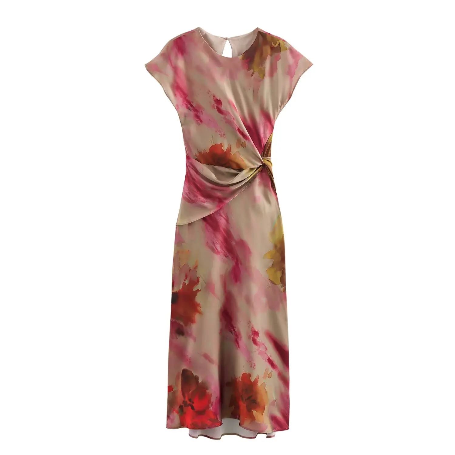 Harper  | Round Neck Short Sleeve Dress